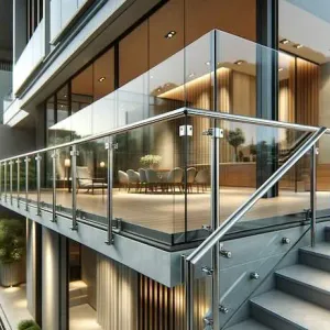 glass aluminum railing installation atlanta